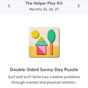 Lovevery Two Sided sunny Day Puzzle